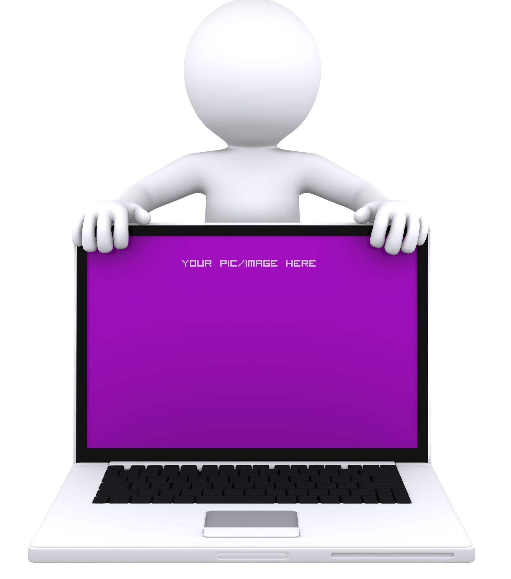 System Upgrades 11 3d character showing laptop with empty screen z1mRLnRO edited scaled