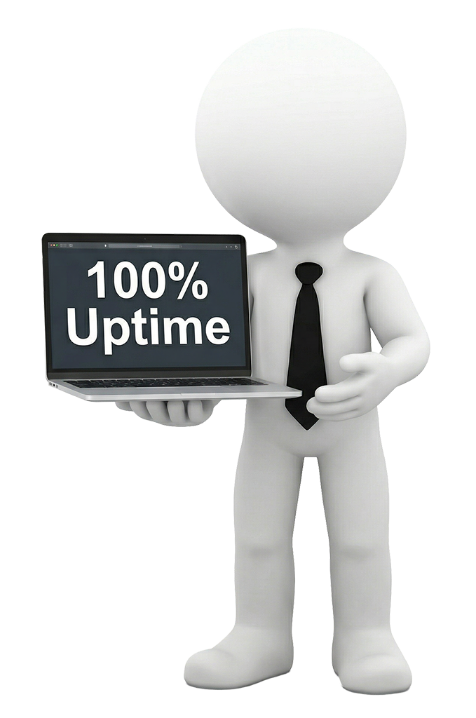 On-site IT Support 9 100 percent Uptime Character