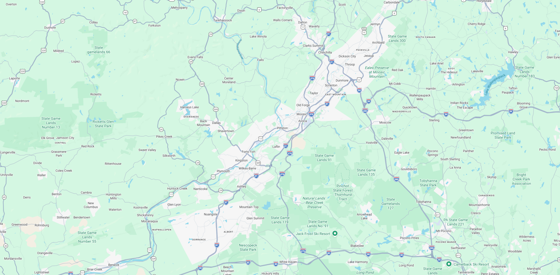 Scranton Map