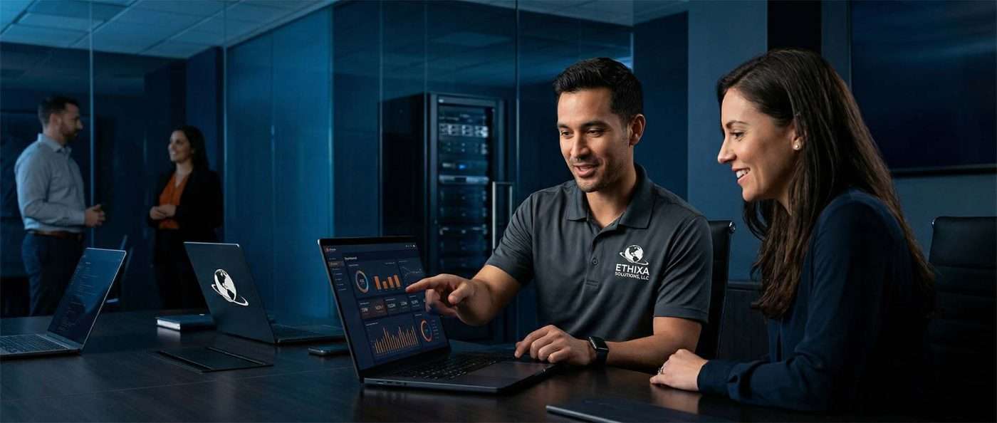 Ethixa Solutions Home 1 Ethixa is a full-service IT MSP built on Ethics, not Contracts.